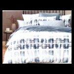 طقم سرير مكون من 4 قطع لون أزرق