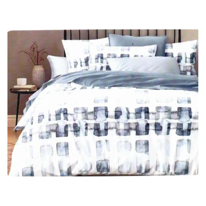 ⁦طقم سرير مكون من 4 قطع لون أزرق⁩ - الصورة ⁦1⁩