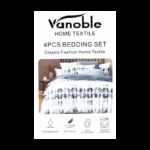 ⁦طقم سرير مكون من 4 قطع لون أزرق⁩ - الصورة ⁦3⁩