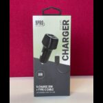 ⁦شاحن سيارة مدخلين30W ( USB/type c) مع كابل type c اسود⁩ - الصورة ⁦2⁩