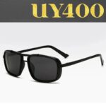 ⁦نظارة شمسية Uv400 أسود⁩ - الصورة ⁦2⁩