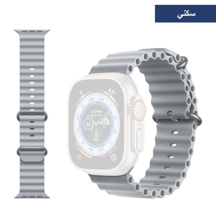 1033751847_67dc67c791150 حزام سيليكون رياضي لساعة ابل، متوافقة مع سلسلة ساعات ابل بمقاسات: 42 - 44 - 45 - 49 ملم- لون سكني - الصورة 1