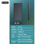 ⁦باور بانك  منفذ تايب سي  c و ميكرو و usb محمول سعة 10000 ميلي أمبير KV- 645⁩ - الصورة ⁦5⁩