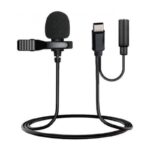 مايكروفون ملقط مع تحويلة اوكس للسماعة ومدخل Type C