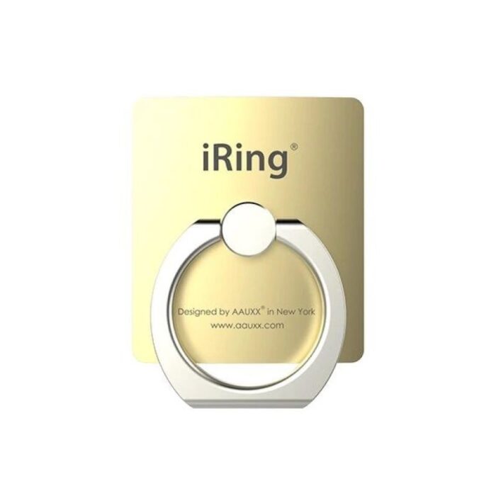1033751881_67dc67db6dc89 حمالة اصبع iRing للهاتف بدوران 360 درجة، ذو مقبض آمن - لون ذهبي - الصورة 1