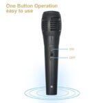 ⁦ميكروفون ديناميكي، محمول باليد مع خاصية تشغيل / إيقاف، محول ستيريو بمقبس 6.5 ملم الى 3.5 ملم لمكبرات الصوت- طول 3 متر⁩ - الصورة ⁦2⁩