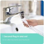 ⁦الخيط المائي لتنظيف الاسنان يعمل بالصنبور- دون الحاجة لمصدر طاقة - لتنظيف الفم من بقايا الطعام والجير⁩ - الصورة ⁦2⁩