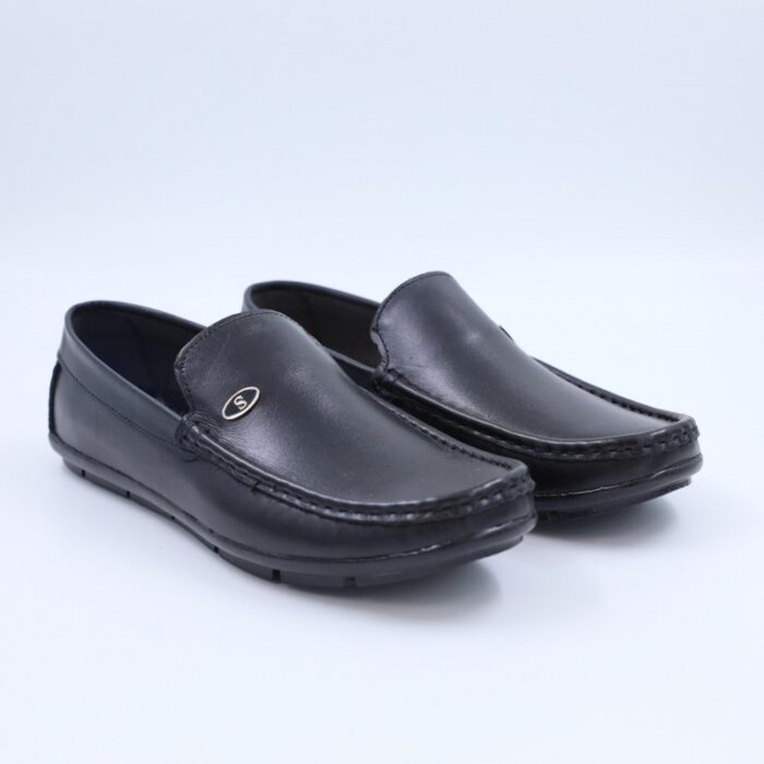 1033751910_67dc68378f779 حذاء جلد طبيعي للرجال لون أسود - الصورة 1