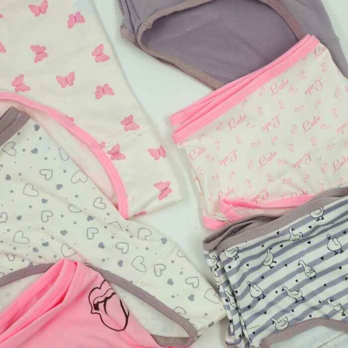 ⁦طقم داخلي نسائي قطني (6 قطع) للنساء بألوان متعددة⁩ - الصورة ⁦6⁩