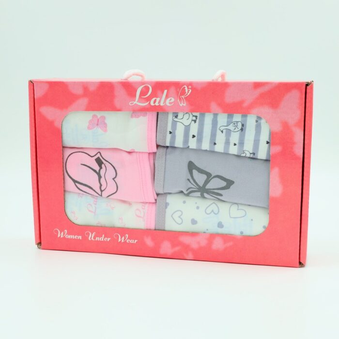 ⁦طقم داخلي نسائي قطني (6 قطع) للنساء بألوان متعددة⁩ - الصورة ⁦7⁩