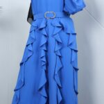 ⁦فستان للنساء لون أزرق⁩ - الصورة ⁦5⁩