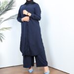 ⁦طقم شرعي قميص وبنطال طويل لون كحلي⁩ - الصورة ⁦2⁩