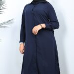 ⁦طقم شرعي قميص وبنطال طويل لون كحلي⁩ - الصورة ⁦5⁩