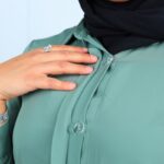 ⁦طقم شرعي قطعتين قميص وبنطال لون أخضر⁩ - الصورة ⁦8⁩