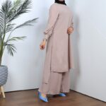 ⁦طقم شرعي قطعتين لون بيج⁩ - الصورة ⁦3⁩