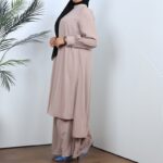 ⁦طقم شرعي قطعتين لون بيج⁩ - الصورة ⁦5⁩