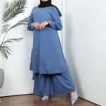 ⁦طقم شرعي قطعتين لون أزرق فاتح⁩ - الصورة ⁦8⁩