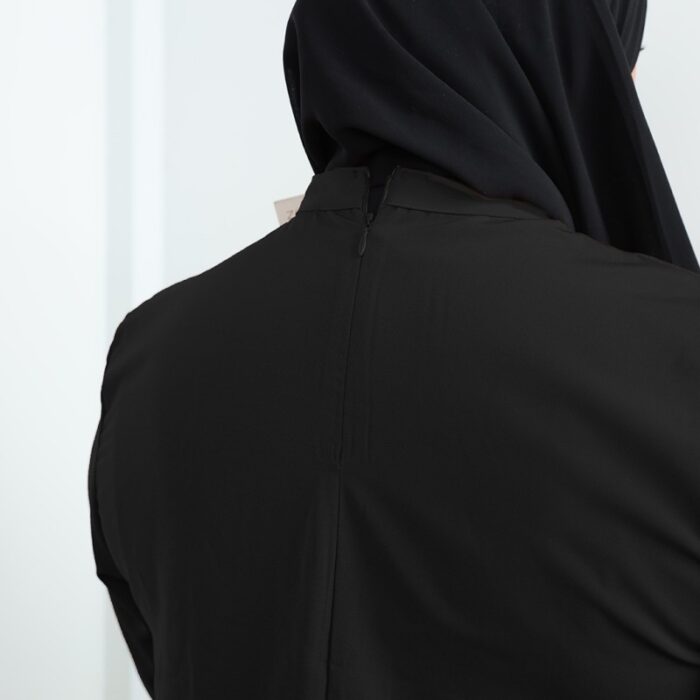 ⁦طقم شرعي قطعتين لون أسود⁩ - الصورة ⁦7⁩