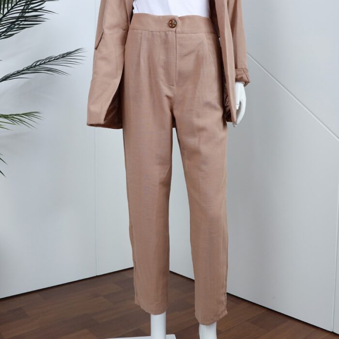 ⁦طقم رسمي قطعتين لون بيج⁩ - الصورة ⁦15⁩