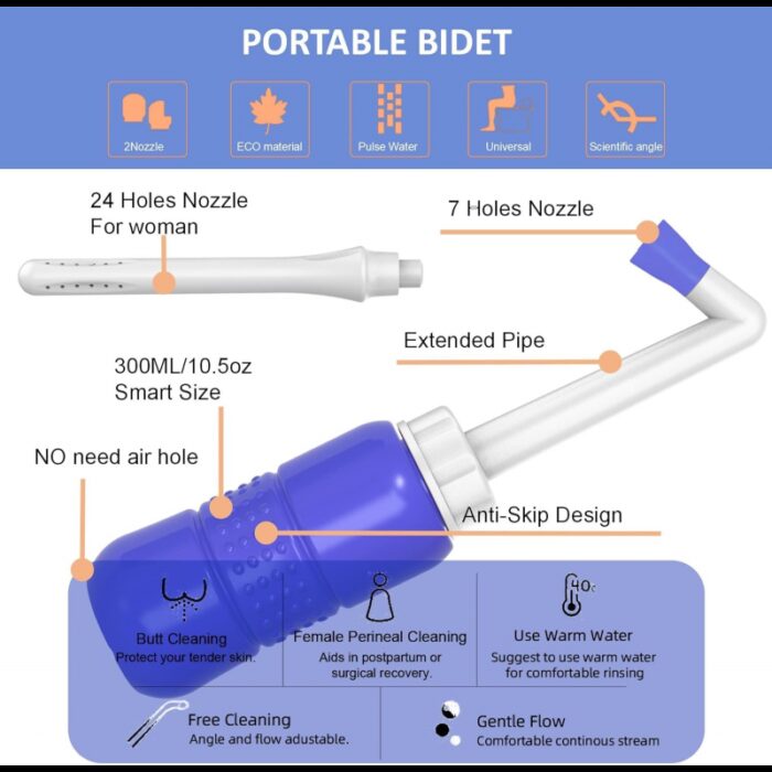 ⁦شطاف يدوي بلاستيك محمول (قطعتين)⁩ - الصورة ⁦4⁩