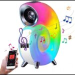 ⁦سماعة بتصميم حلزون مع منبه وساعة⁩ - الصورة ⁦5⁩