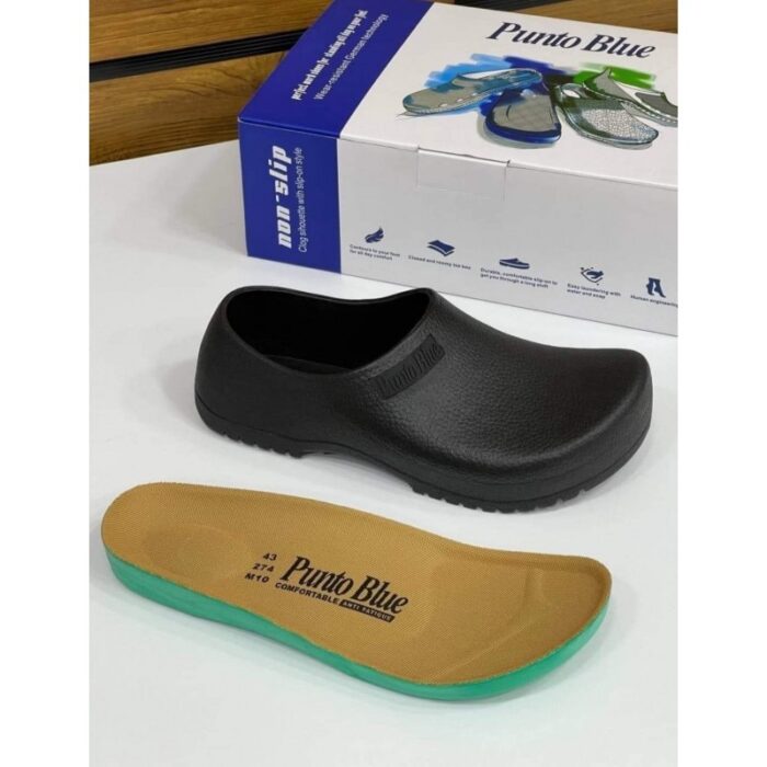 1033752113_67dc6a08726b3 حذاء وبابوج بونتو بلو Punto Blue الطبي للرجال لون أسود - الصورة 1