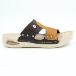 ⁦شبشب طبي جلد طبيعي للرجال لون بني محروق وعسلي⁩ - الصورة ⁦5⁩