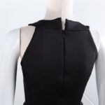 ⁦فستان قصير مخطط بالعرض لون أسود⁩ - الصورة ⁦14⁩