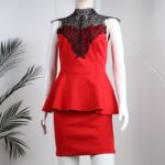 ⁦طقم قطعتين لون أحمر⁩ - الصورة ⁦5⁩