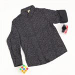 ⁦قميص قبة منقط للأطفال لون اسود⁩ - الصورة ⁦5⁩