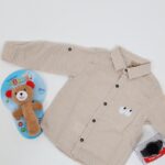 ⁦قميص قبة بيبي للأطفال مخطط بيج⁩ - الصورة ⁦3⁩