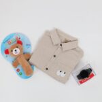 ⁦قميص قبة بيبي للأطفال مخطط بيج⁩ - الصورة ⁦5⁩