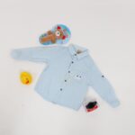 قميص قبة بيبي للأطفال مخطط ازرق