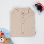 قميص بدون قبه للأطفال لون بيج