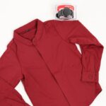 ⁦قميص بدون قبه بأكمام طويلة للأطفال لون خمري⁩ - الصورة ⁦2⁩