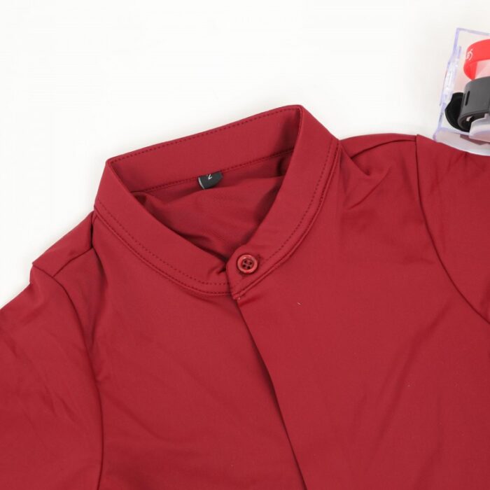 ⁦قميص بدون قبه بأكمام طويلة للأطفال لون خمري⁩ - الصورة ⁦3⁩