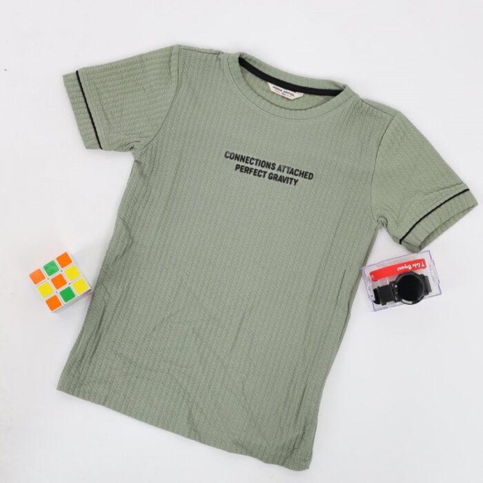 ⁦بلوزة ربس للأطفال لون فستقي⁩ - الصورة ⁦2⁩