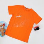 ⁦بلوزة تصميم مطبع للأطفال لون برتقالي⁩ - الصورة ⁦2⁩
