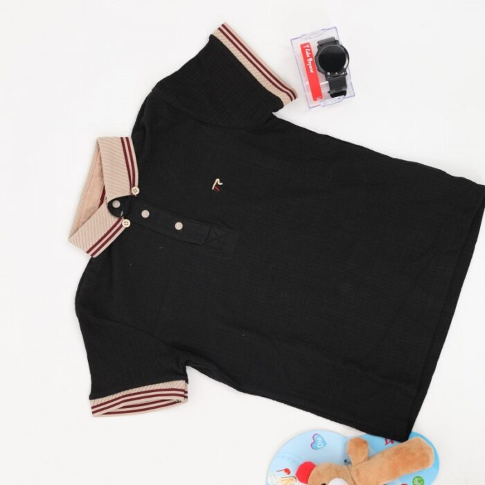 ⁦بلوز بتصميم قبه لون اسود⁩ - الصورة ⁦2⁩