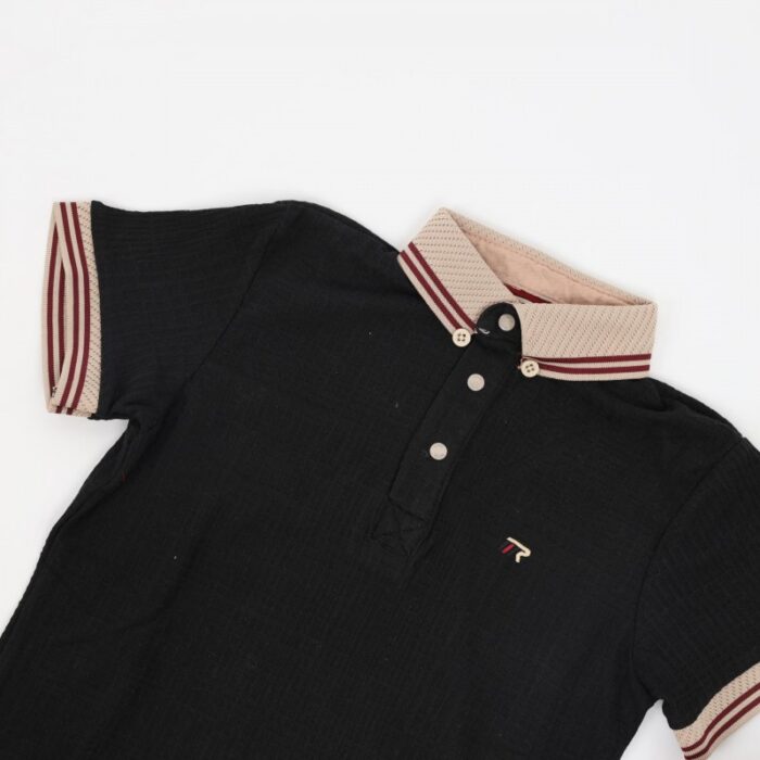 ⁦بلوز بتصميم قبه لون اسود⁩ - الصورة ⁦3⁩