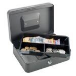 ⁦صندوق عملة معدني مع مفتاح حجم XLarge قياس ( 23*30*8.5 سم )⁩ - الصورة ⁦5⁩