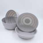 ⁦طقم غسيل الخضار والفواكه (4 قطع) لون سكني⁩ - الصورة ⁦4⁩