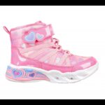 ⁦حذاء سكيتشرز سويت هارت- دريمي لوف للأطفال لون زهري-Skechers Kids' Sweetheart Lights - Dreamy Love Shoes⁩ - الصورة ⁦2⁩