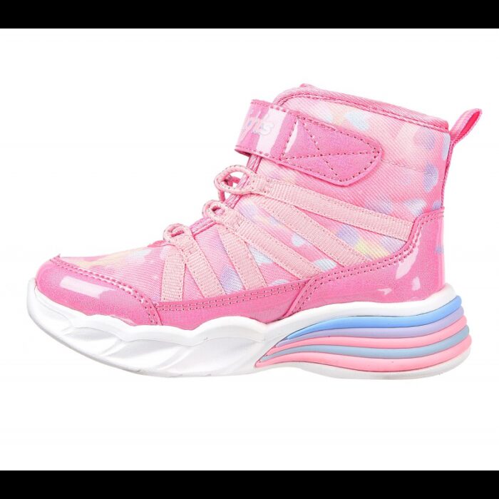 ⁦حذاء سكيتشرز سويت هارت- دريمي لوف للأطفال لون زهري-Skechers Kids' Sweetheart Lights - Dreamy Love Shoes⁩ - الصورة ⁦5⁩