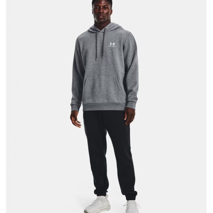 ⁦Under Armour Men's UA Icon Fleece Hoodie- هودي اندر ارمور ايكون فليس للرجال لون رمادي⁩ - الصورة ⁦3⁩