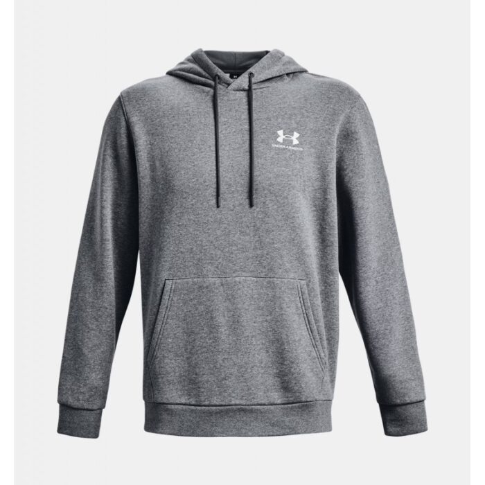 ⁦Under Armour Men's UA Icon Fleece Hoodie- هودي اندر ارمور ايكون فليس للرجال لون رمادي⁩ - الصورة ⁦4⁩