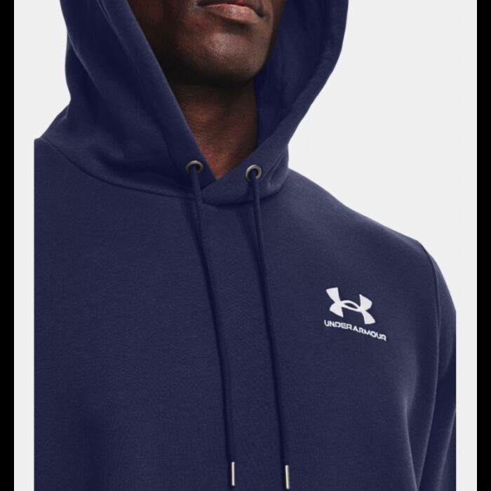 ⁦Under Armour Men's UA Icon Fleece Hoodie- هودي اندر ارمور ايكون فليس للرجال لون كحلي⁩ - الصورة ⁦4⁩