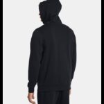 ⁦Under Armour Men's UA Icon Fleece Full-Zip Hoodie- جاكيت اندر ارمور ايكون فليس فل زيب للرجال لون كحلي⁩ - الصورة ⁦2⁩