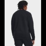 ⁦Under Armour Men's UA Rival Fleece Crew Shirt- تيشيرت اندر ارمور ايكون فليس للرجال لون أسود⁩ - الصورة ⁦2⁩