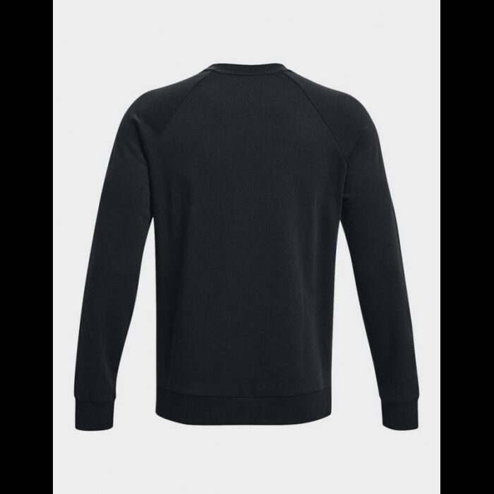 ⁦Under Armour Men's UA Rival Fleece Crew Shirt- تيشيرت اندر ارمور ايكون فليس للرجال لون أسود⁩ - الصورة ⁦5⁩